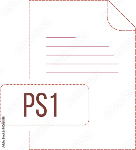 PS1 icon black dashed outline v1 photo