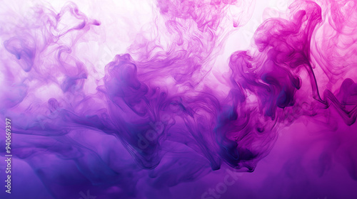 abstract magenta and violet ink storm artwork, abstract illustration of ink flowing in the water, creating an abstract design with fluid shapes and splashes of color