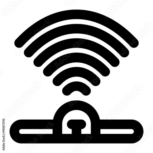 sensors, signal, detector, wireless, network, aerial outline icon