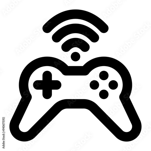 smart game, internet game, smart, internet, wireless, game controller, joystick, game, gaming outline icon