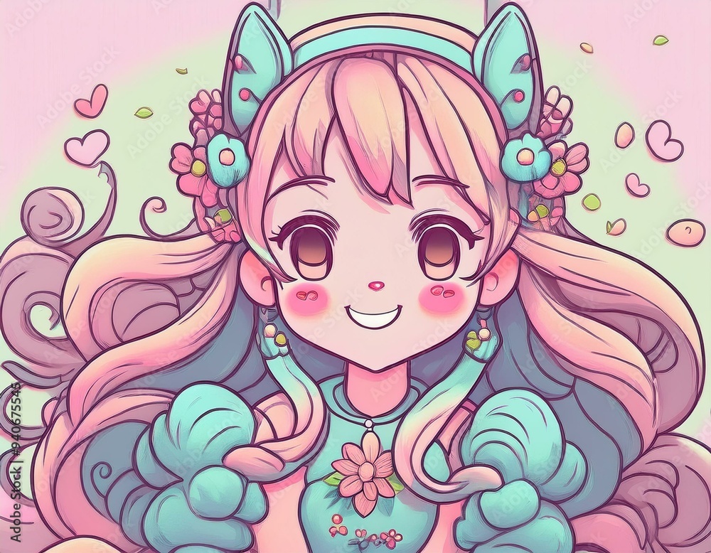 girl in pink