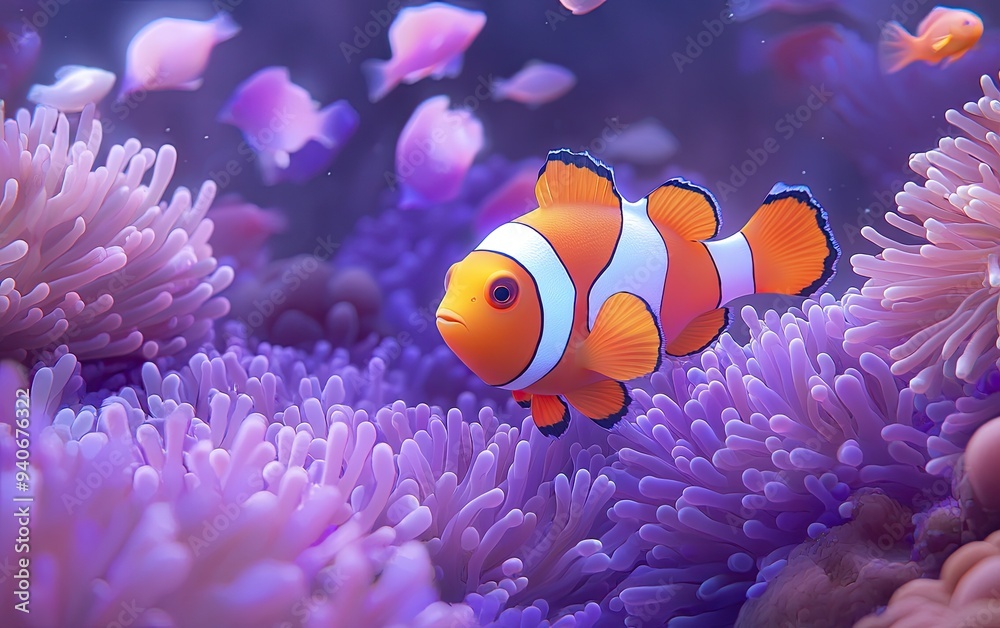 Clownfish in a Coral Reef