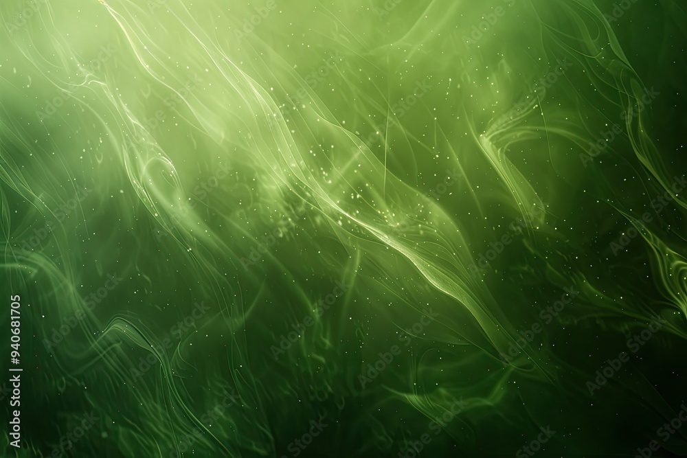 Green light abstract background Green light abstract background