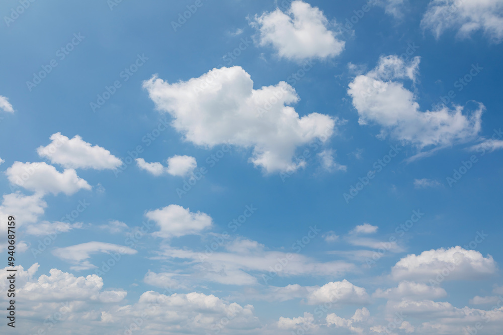 Clear Blue Sky with White Clouds Clear Blue Sky with White Clouds