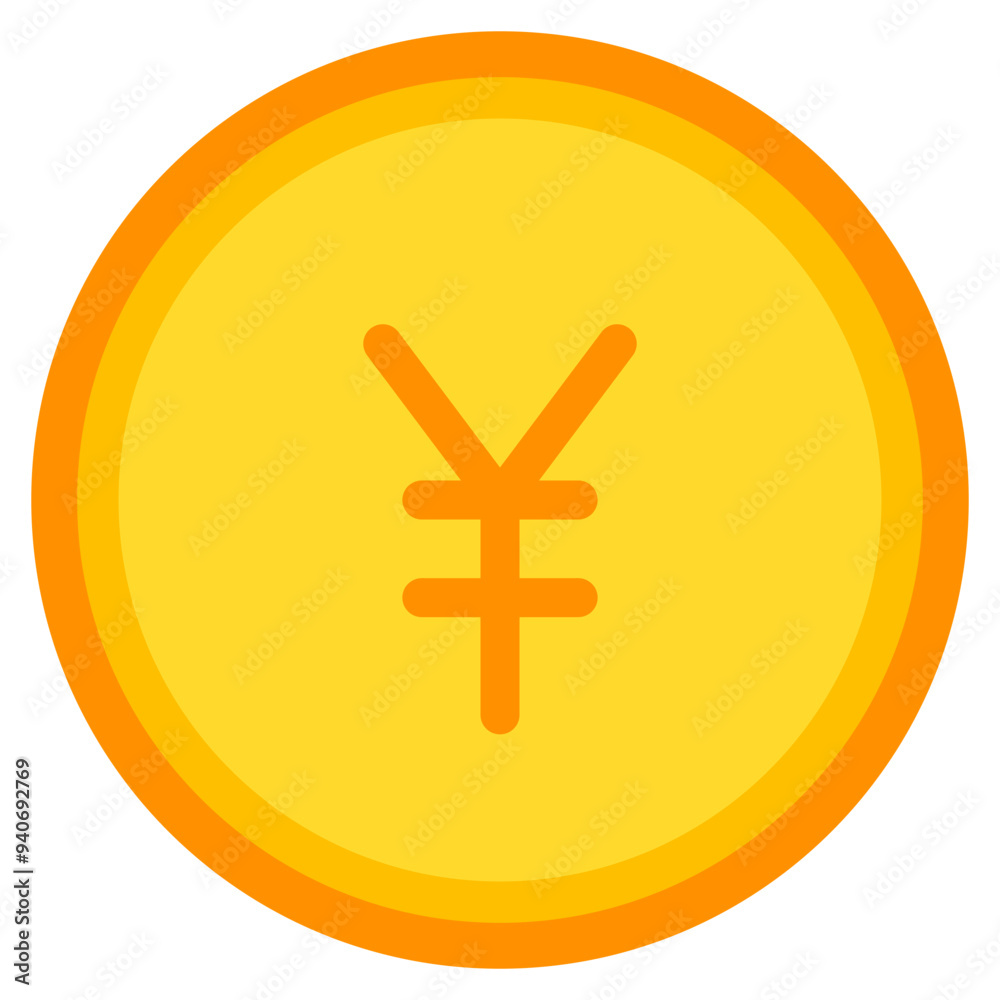 yen, coin, currency, money, cash Icon yen, coin, currency, money, cash Icon