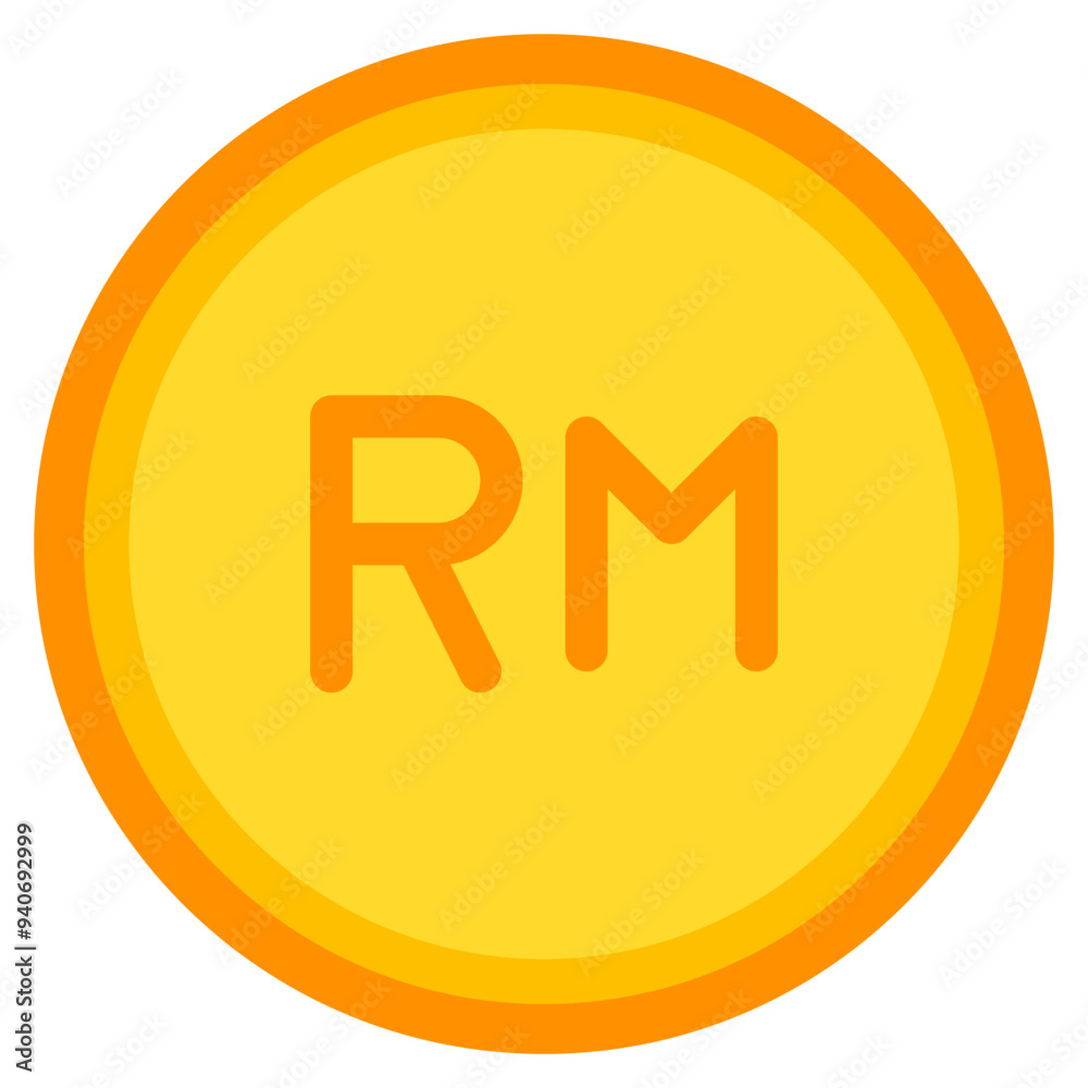 ringgit. coin, currency, money, cash Icon ringgit. coin, currency, money, cash Icon