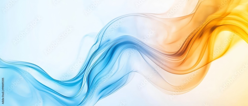 a yellow and blue waving formation a yellow and blue waving formation