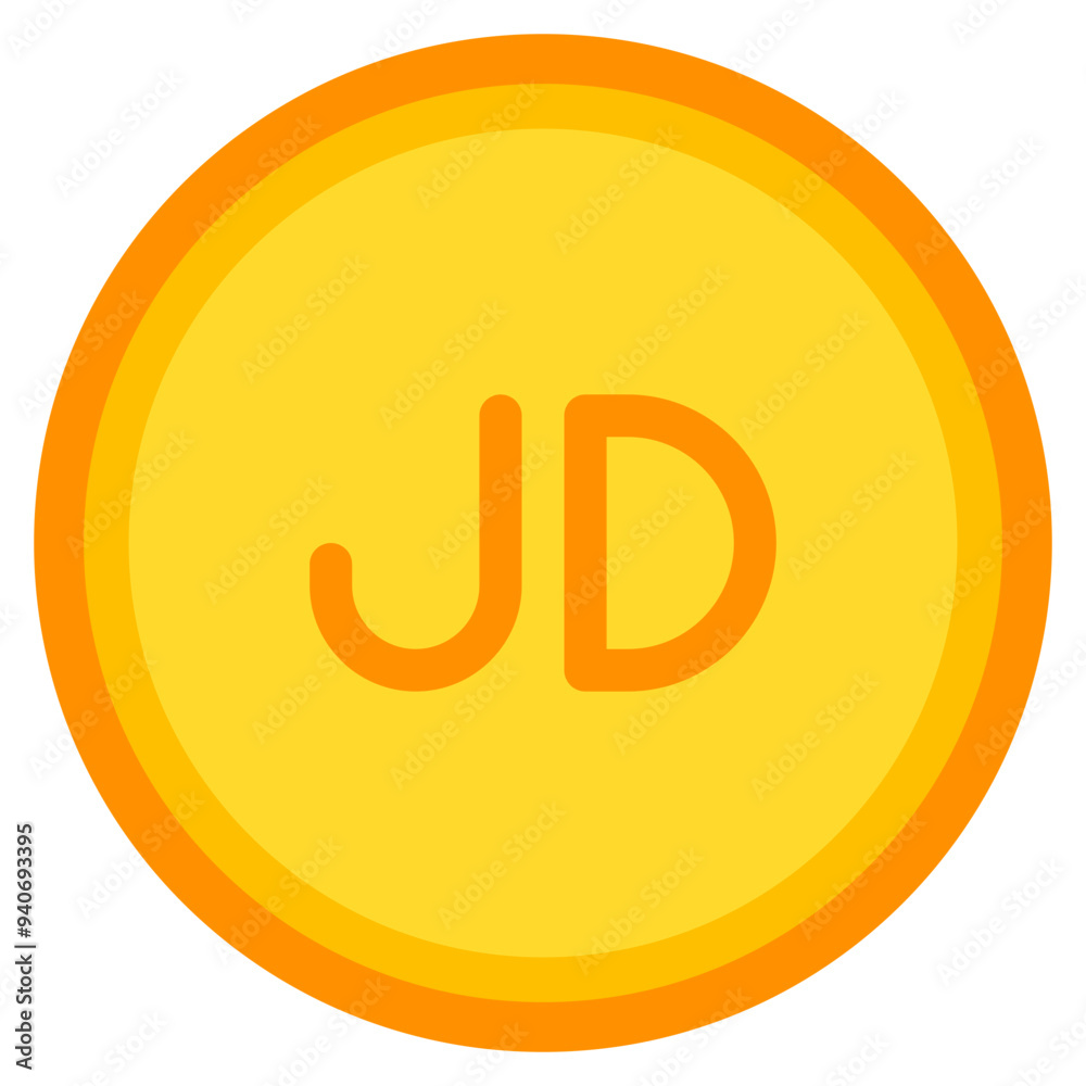 Jordanian dinar, coin, currency, money, cash Icon Jordanian dinar, coin, currency, money, cash Icon
