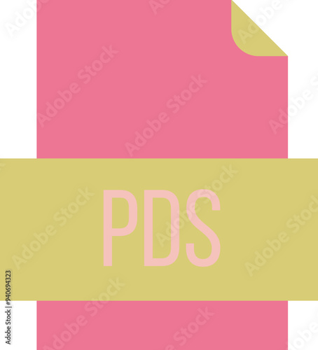 PDS File icon fill crisp corners