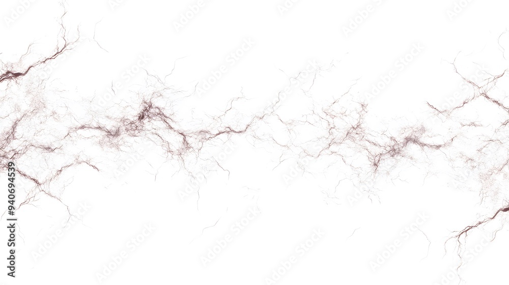 Electric Sparks: Crackling electric sparks branching out in all directions, captured in sharp detail on a white background.
