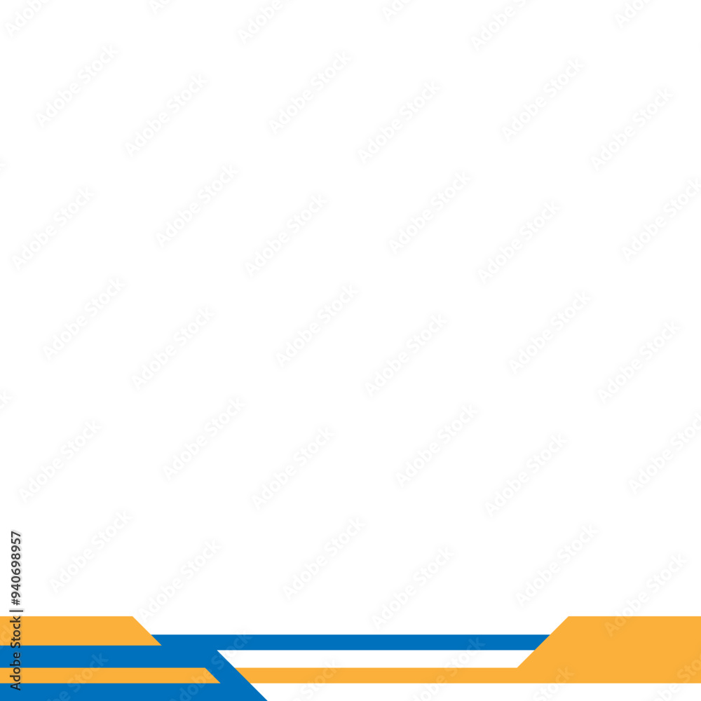 Obraz premium Modern Geometric Footer