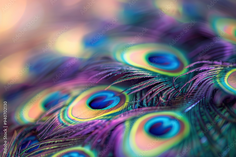 Naklejka premium Generative ai on theme of beautiful texture bird feather for design natural abstract background