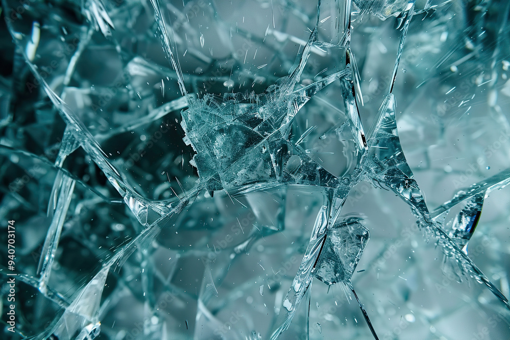 Generative ai on theme of beautiful texture broken glass for design natural abstract background Generative ai on theme of beautiful texture broken glass for design natural abstract background