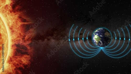 Earth's Magnetic Field Interaction photo