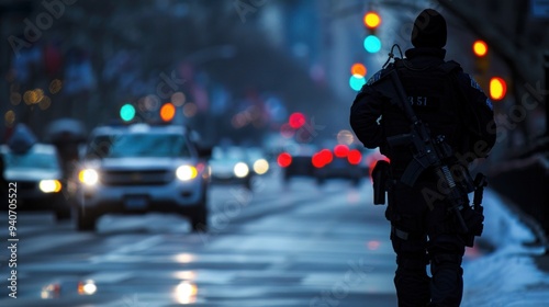 armed pedestrian