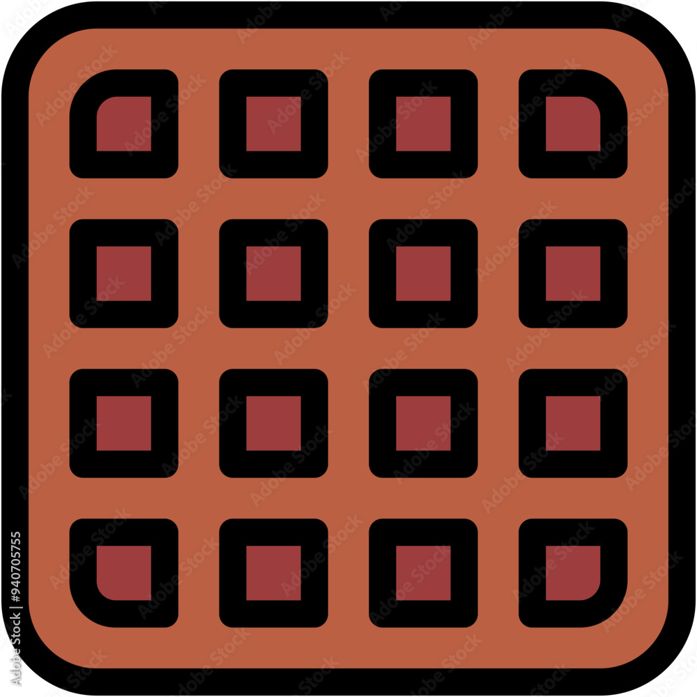 Waffle, Food, Sweet, Dessert, Bakery, Baker Icon Waffle, Food, Sweet, Dessert, Bakery, Baker Icon