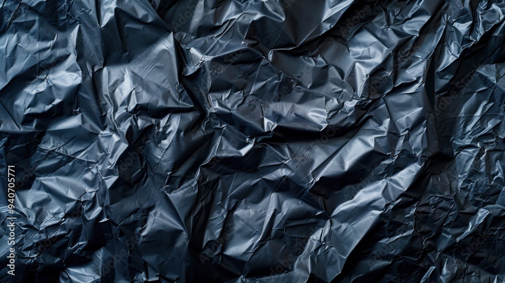 Crumpled plastic texture with matte finish and subtle variations in texture Crumpled plastic texture with matte finish and subtle variations in texture