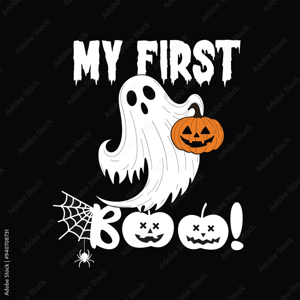 My First Boo, Cute Minimal Halloween Tshirt Design, Baby's First Halloween Tshirt Design, Print on Demand, Creative new Minimal Tshirt Design My First Boo, Cute Minimal Halloween Tshirt Design, Baby's First Halloween Tshirt Design, Print on Demand, Creative new Minimal Tshirt Design