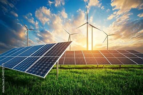 Solar and Wind Power: A Clean Energy Future photo