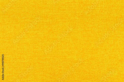 Yellow fabric cloth texture for background, natural textile pattern.