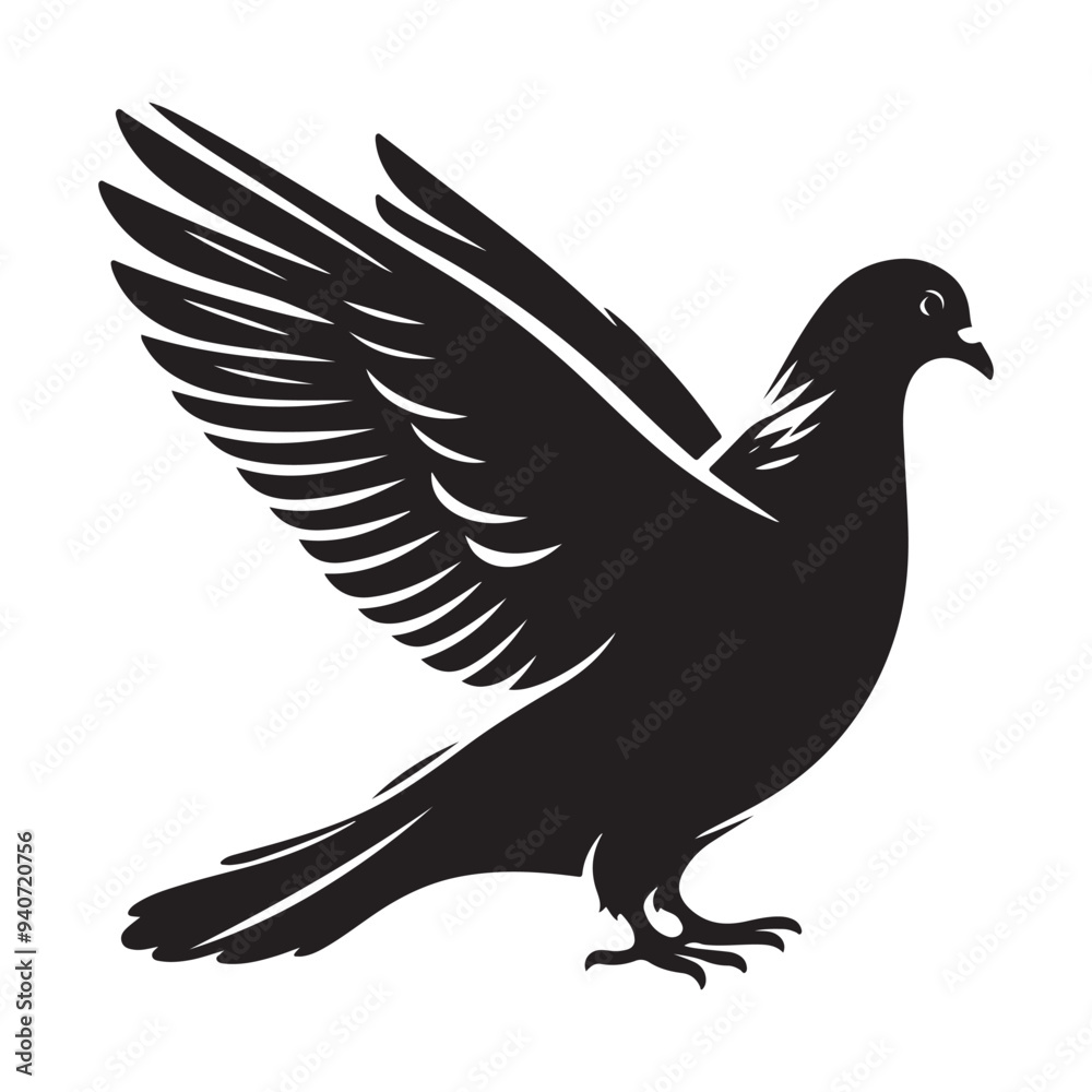 dove bird silhouette vector dove bird silhouette vector