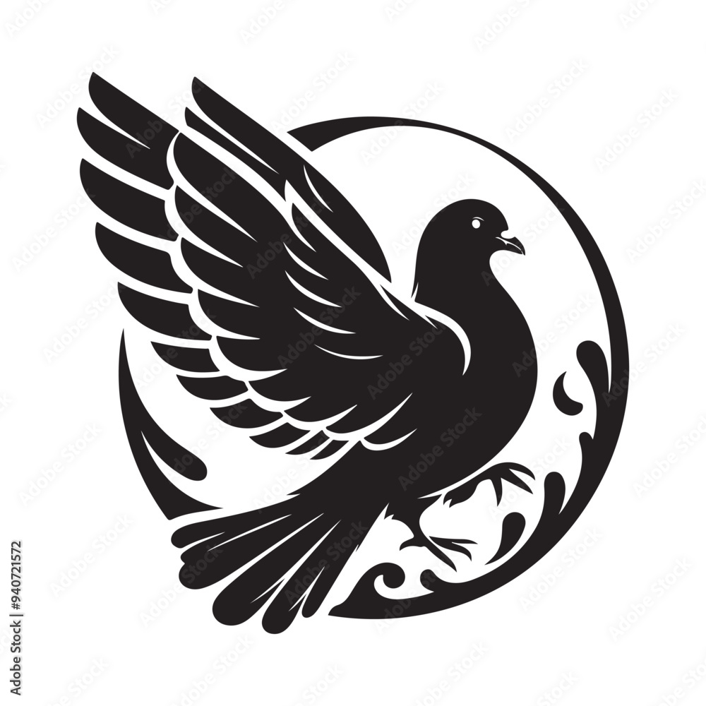 dove bird silhouette vector dove bird silhouette vector