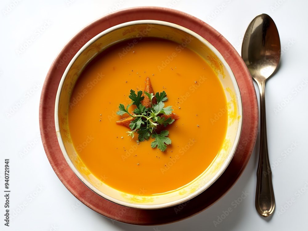 One single pumpkin soup One single pumpkin soup
