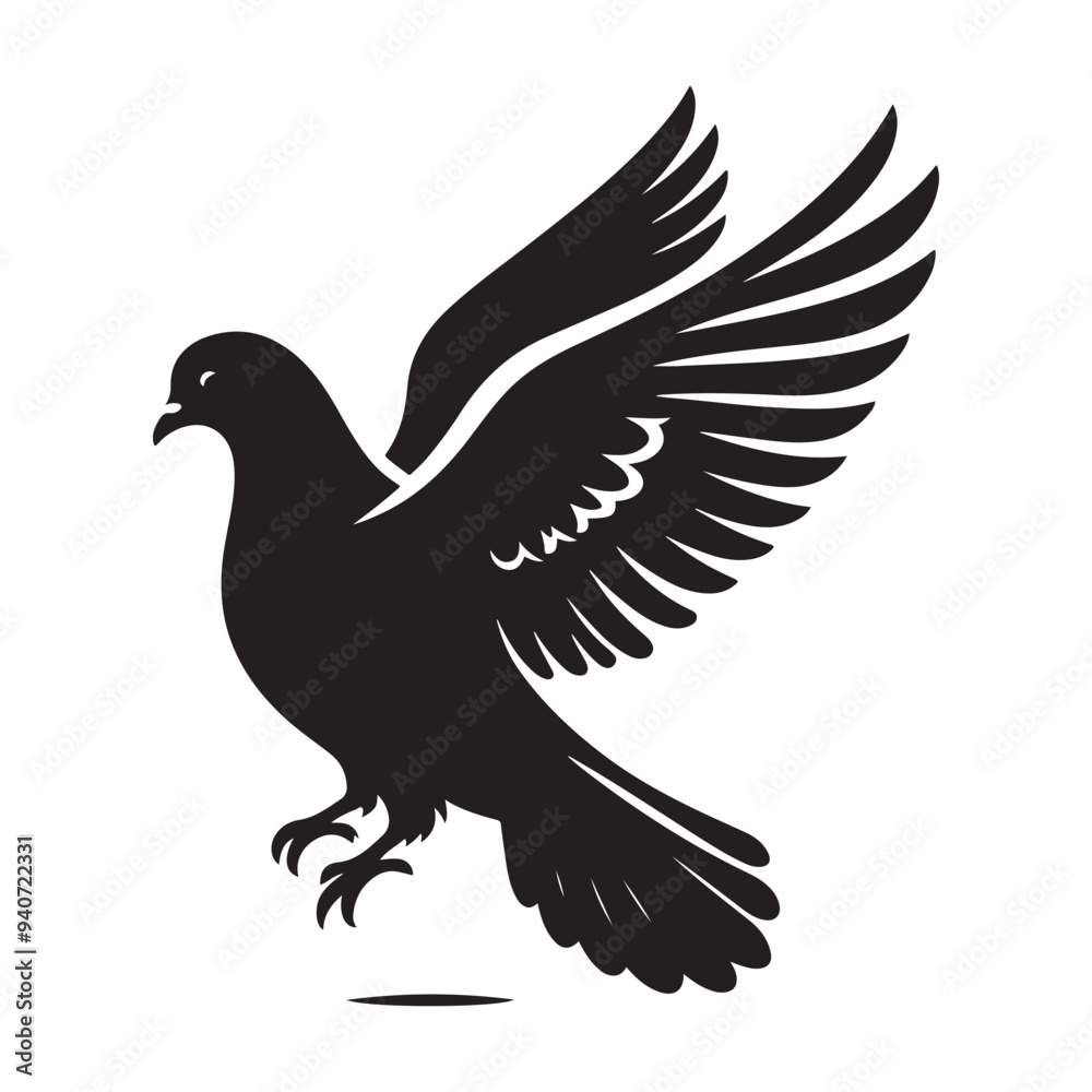 dove bird silhouette vector dove bird silhouette vector