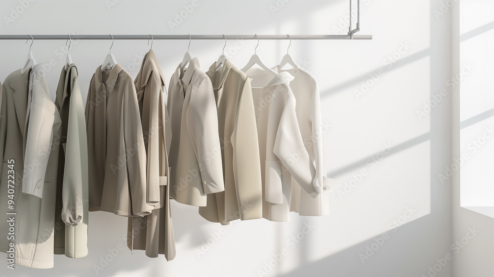closet shelf with this assortment of clothes. The perfect for showcasing casual wear or highlighting spring and summer fashion. closet shelf with this assortment of clothes. The perfect for showcasing casual wear or highlighting spring and summer fashion.