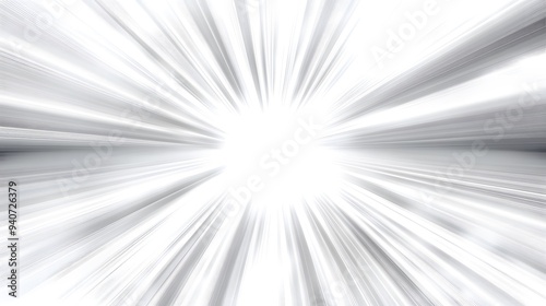 Starburst Effect: A radiant starburst effect with light beams shooting outward, perfectly centered on a white background. 