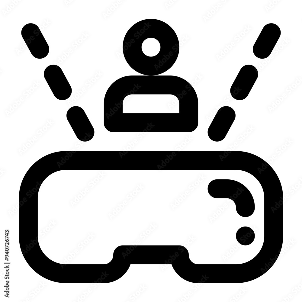 avatar, virtual reality, vr glasses, glasses, user, virtualization outline icon avatar, virtual reality, vr glasses, glasses, user, virtualization outline icon