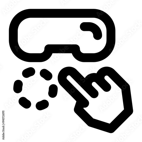 mixed reality, mr, virtual reality, vr, augmented reality, ar, technology, simulation, immersive outline icon