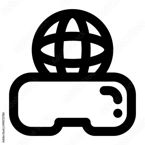 virtual world, metaverse, virtual reality, extended reality, vr, immersive, immersion, virtual outline icon
