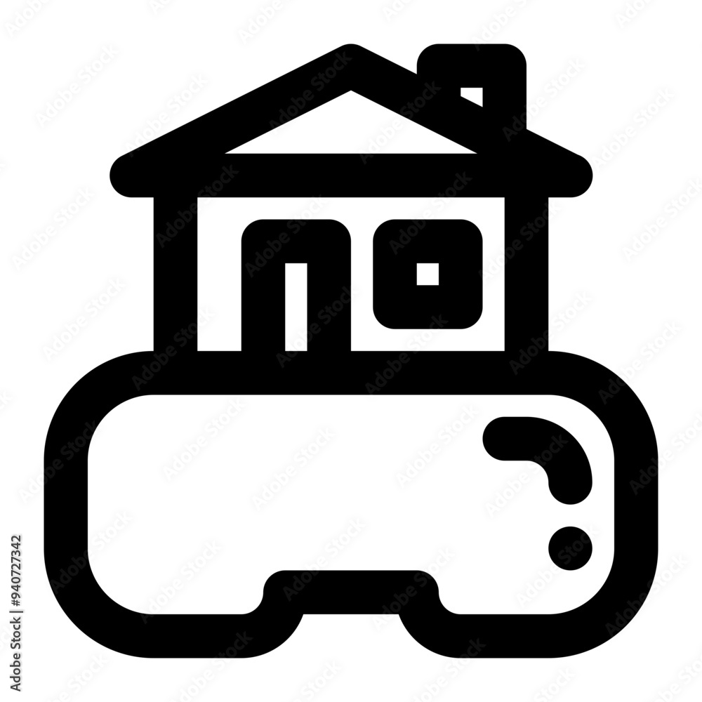 vr real estate, virtual reality, real estate, virtual home, virtual house, vr construction outline icon vr real estate, virtual reality, real estate, virtual home, virtual house, vr construction outline icon