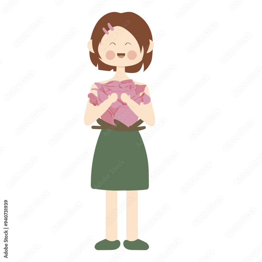 Girl With Flowers Costume Character Girl With Flowers Costume Character