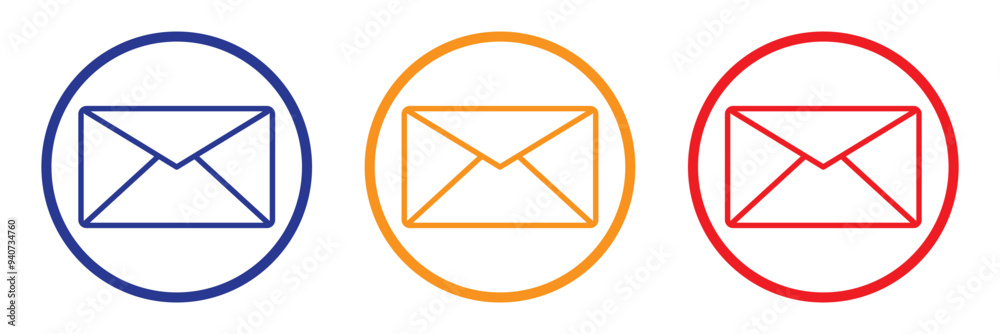 Mail icons vector sets collection. Email icon sign and symbol Mail icons vector sets collection. Email icon sign and symbol