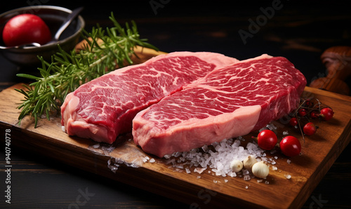 Wagyu entrecote beef steaks