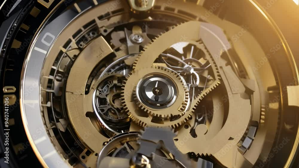Explore the delicate components of a mechanical watch movement illuminated by soft morning light. Explore the delicate components of a mechanical watch movement illuminated by soft morning light.