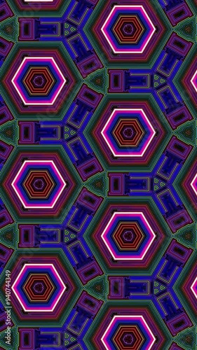 vertical colourful background patterns in 4k