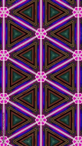 vertical colourful background patterns in 4k