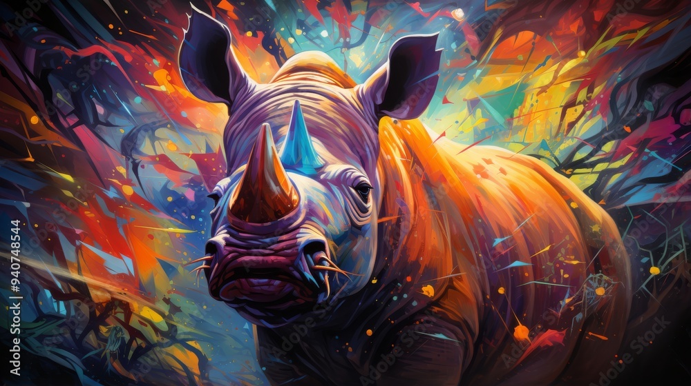 World Rhino Day 22th September Generative AI