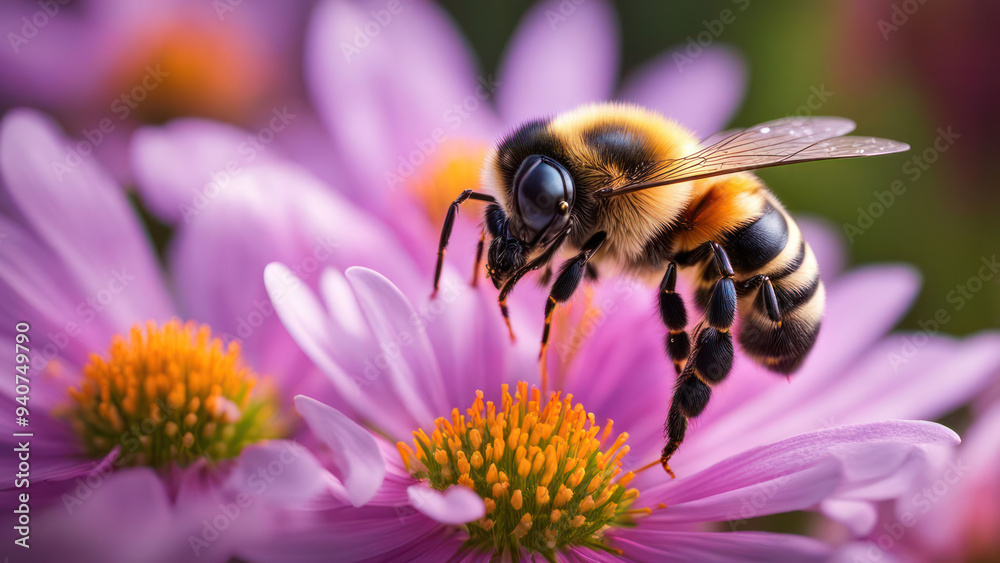 bees perch in the flower garden with a realistic feel with the atmosphere is comfortable and the natural living atmosphere is felt bees perch in the flower garden with a realistic feel with the atmosphere is comfortable and the natural living atmosphere is felt