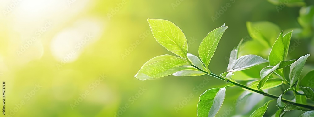 A tight shot of a sunlit green plant, sunlight filtering through its foliage from behind A tight shot of a sunlit green plant, sunlight filtering through its foliage from behind