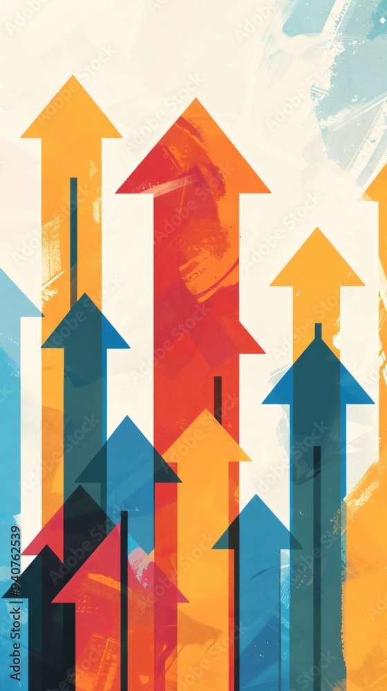 Upward Arrows: A Symbol of Business Growth and Success Upward Arrows: A Symbol of Business Growth and Success