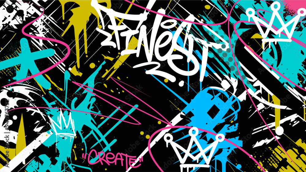 Abstract graffiti background 14 Abstract graffiti background 14