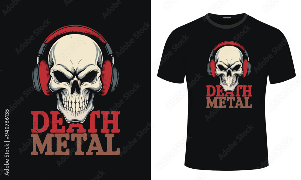 Fototapeta premium Skull vector design for typography t-shirt design