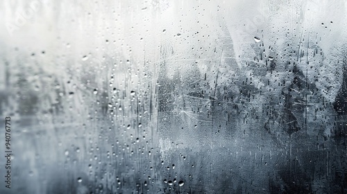 Abstract natural ice texture. Freezy ice surface. Blue backdrop with cracks and scratches on frozen water. Banner