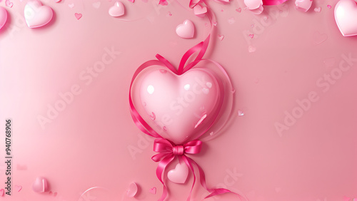 valentine day background with hearts