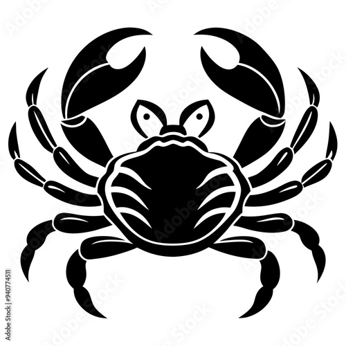 crabs vector logo, icon, vector art, silhouette crabs 