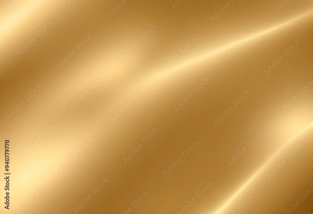 Smooth golden metallic surface with soft lighting and gradients Smooth golden metallic surface with soft lighting and gradients